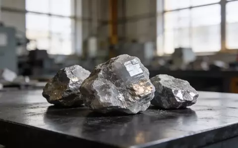 Nahaufnahme von Lithium-Erzproben auf einer industriellen Arbeitsfläche in einem professionellen Umfeld. - Foto: über boerse-global.de