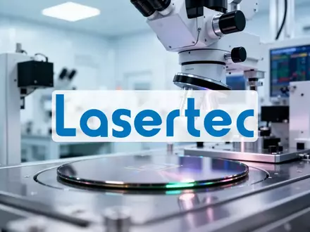 Abstrakte Darstellung einer modernen Halbleiterfertigung in einem Reinraum mit präziser optischer Technologie. - Foto: über boerse-global.de