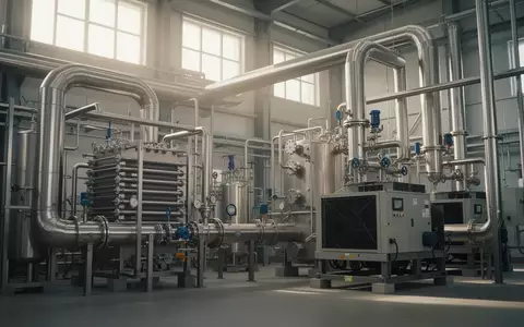 Moderne industrielle Anlage zur chemischen Produktion mit Wärmepumpentechnologie und Rohrleitungssystemen. - Foto: über boerse-global.de