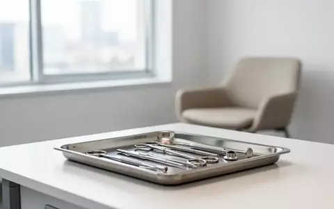 Ein minimalistisch eingerichteter, heller medizinischer Untersuchungsraum mit einem sauberen Instrumententablett. - Foto: über boerse-global.de