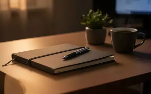 Symbolic image: tidy desk with a notebook - Foto: über boerse-global.de