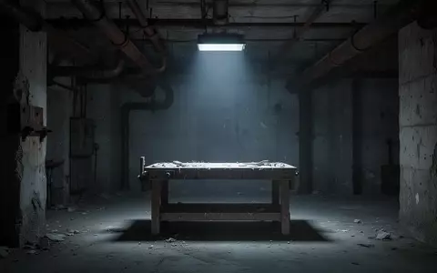 Ein düsterer, verlassener Industrieraum mit Betonwänden und einem einsamen Lichtstrahl, der auf eine leere Werkbank fällt. - Foto: über boerse-global.de