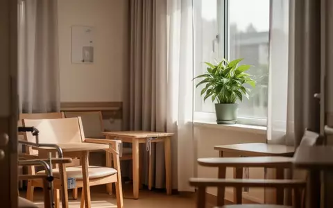 Ein helles, freundlich gestaltetes Zimmer in einer Senioreneinrichtung mit natürlichem Lichteinfall und einer Zimmerpflanze. - Foto: über boerse-global.de
