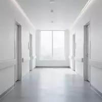 Ein heller, moderner Krankenhausflur mit minimalistischer Architektur und diffusem Tageslicht. - Foto: über boerse-global.de