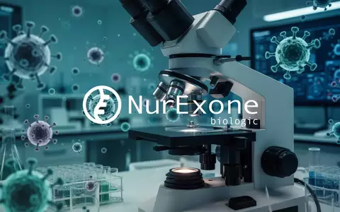 Abstrakte Darstellung moderner biotechnologischer Forschung in einem Laborumfeld mit Fokus auf zelluläre Innovation. - Foto: über boerse-global.de