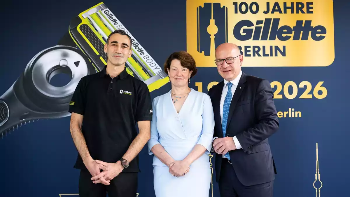 100 Jahre Klingenproduktion in Berlin: Gillette feiert ein Jahrhundert deutscher Fertigungsexzellenz - Bild: presseportal.de
