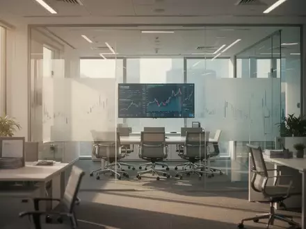 Helles, modernes Büro mit Glasfassade und natürlichem Tageslicht in einer professionellen Geschäftsumgebung. - Foto: über boerse-global.de