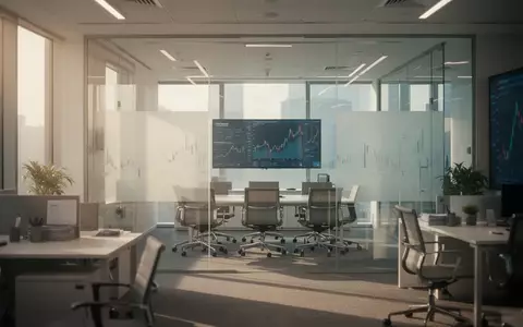 Helles, modernes Büro mit Glasfassade und natürlichem Tageslicht in einer professionellen Geschäftsumgebung. - Foto: über boerse-global.de