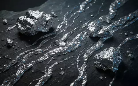 Glänzende Silbererzstrukturen und metallische Adern in einem dunklen Gesteinsblock als Symbol für den Edelmetallmarkt. - Foto: über boerse-global.de