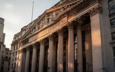 Die Fassade der Londoner Börse bei Sonnenuntergang. - Foto: über boerse-global.de