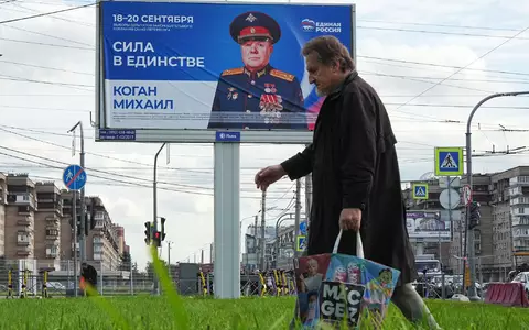Die Kremlpartei Geeintes Russland erwartet nach dem Ausschluss der Oppositionspartei Jabloko erneut einen Sieg bei der Parlamentswahl. (Archivbild) - Foto: Dmitri Lovetsky/AP/dpa