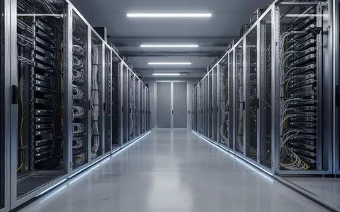 Ein moderner Serverraum mit industriellen Kühlracks und präziser Kabelführung in einer technologischen Umgebung. - Foto: über boerse-global.de