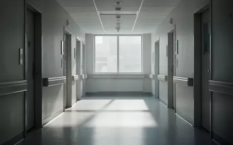 Ein steriler, minimalistischer Krankenhausflur mit einfallendem Tageslicht und klaren architektonischen Linien. - Foto: über boerse-global.de