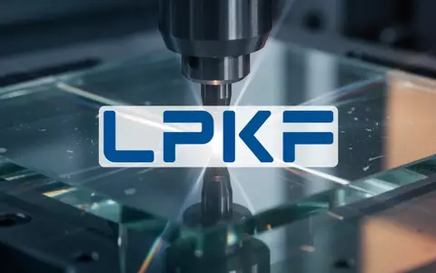 Abstrakte Darstellung von hochpräziser Laser-Technologie in der industriellen Glasverarbeitung. - Foto: über boerse-global.de