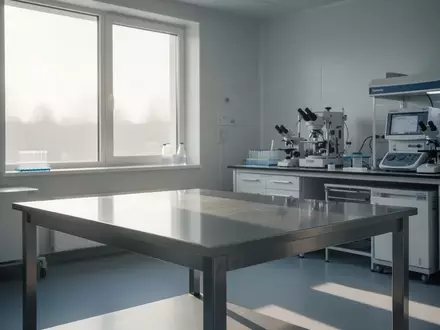 Heller, moderner Laborraum mit steriler Einrichtung und natürlichem Lichteinfall. - Foto: über boerse-global.de