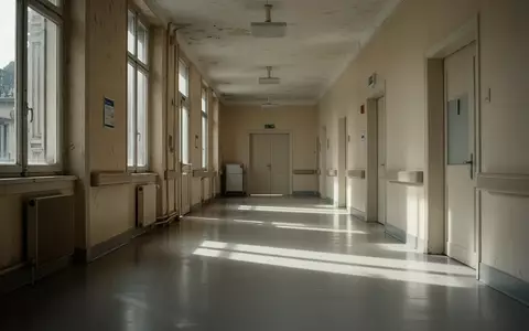 Ein leerer, steriler Krankenhausflur in einem französischen öffentlichen Gebäude mit natürlichem Lichteinfall. - Foto: über boerse-global.de