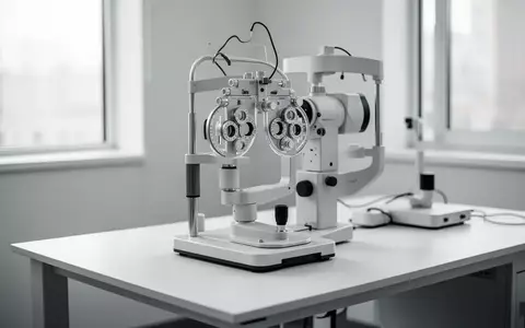 Ein medizinisches Diagnosegerät in einem hellen, sterilen Untersuchungsraum zur Augenheilkunde. - Foto: über boerse-global.de