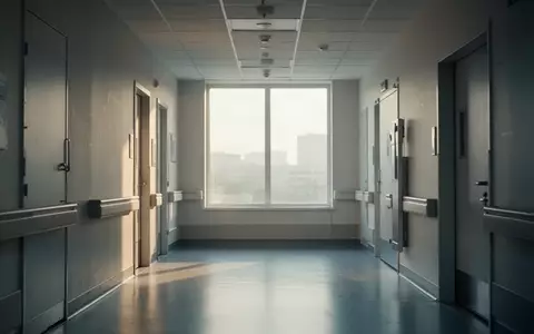 Ein leerer, heller Krankenhausflur mit modernem Design und natürlichem Lichteinfall. - Foto: über boerse-global.de