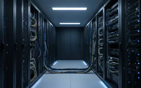 Moderne, minimalistische Server-Infrastruktur in einem klimatisierten Raum mit geordneter Verkabelung. - Foto: über boerse-global.de