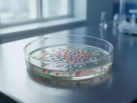 Eine sterile Petrischale mit Zellkultur auf einem Labortisch in einer medizinischen Forschungseinrichtung. - Foto: über boerse-global.de