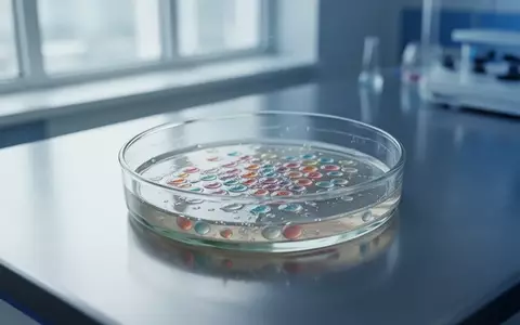 Eine sterile Petrischale mit Zellkultur auf einem Labortisch in einer medizinischen Forschungseinrichtung. - Foto: über boerse-global.de