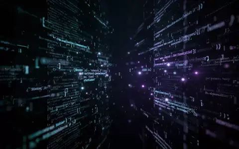 Abstrakte, dunkle Darstellung digitaler Bedrohungen durch leuchtende, fragmentierte Datenströme in einem Netzwerk. - Foto: über boerse-global.de