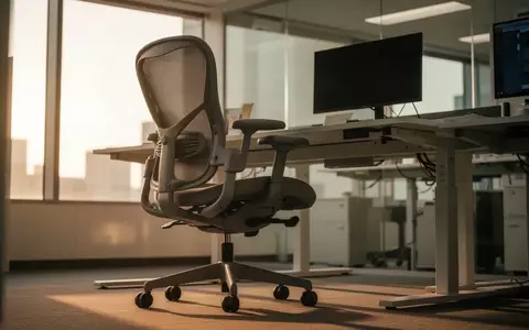 Symbolbild: ergonomischer Bürostuhl am Stehschreibtisch - Foto: über boerse-global.de