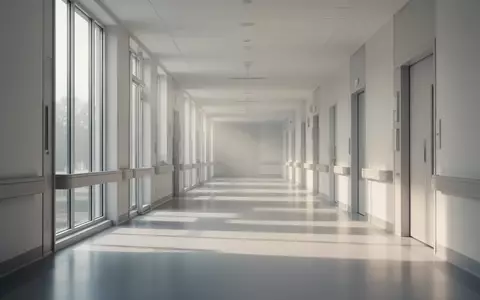 Ein heller, minimalistischer Krankenhausflur mit natürlichem Lichteinfall, der eine ruhige und hoffnungsvolle Atmosphäre ausstrahlt. - Foto: über boerse-global.de