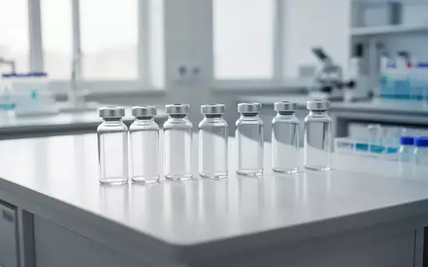 Leere, sterile Glasphiolen auf einem Labortisch zur Darstellung mikrobiologischer Forschung. - Foto: über boerse-global.de