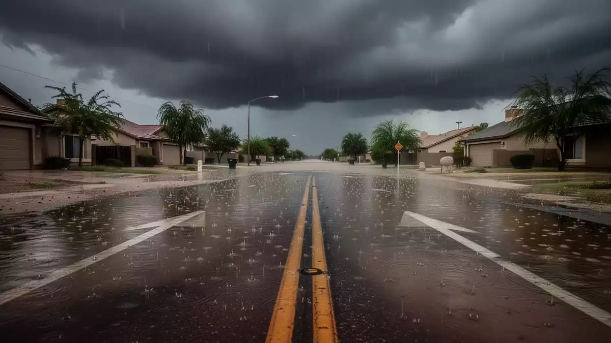 Waymo-Robotaxi bleibt bei Flut in Phoenix stecken