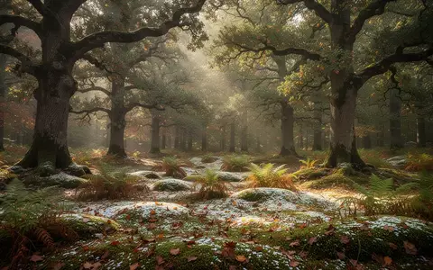 Ein sonnendurchfluteter Wald mit altem Baumbestand und moosbewachsenem Boden in einer friedlichen, naturnahen Umgebung. - Foto: über boerse-global.de