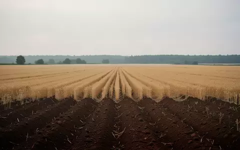 Ein weites, herbstliches Ackerfeld mit gepflügten Erdbahnen unter einem bewölkten Himmel. - Foto: über boerse-global.de