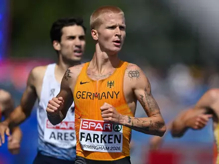 Robert Farken läuft zu seinem ersten WM-Titel. (Archivbild)  - Foto: Sven Hoppe/dpa