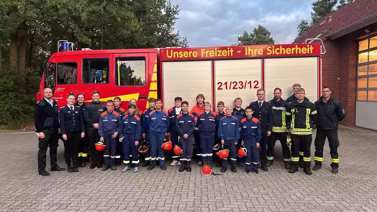 FW Flotwedel: Erfolgreiche Abnahme der Jugendflamme 1 in Wienhausen - Bild: presseportal.de