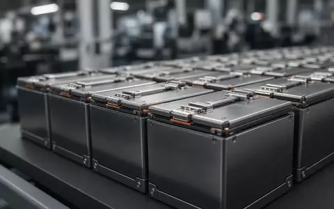Nahaufnahme von modernen Lithium-Ionen-Batteriezellen in einer industriellen Fertigungsumgebung. - Foto: über boerse-global.de