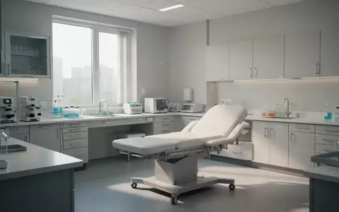 Ein steriler, modern gestalteter Untersuchungsraum in einer medizinischen Einrichtung bei Tageslicht. - Foto: über boerse-global.de