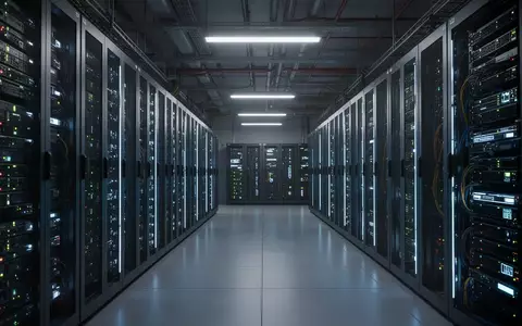 Moderne Server-Infrastruktur in einem Rechenzentrum mit leuchtenden Rack-Systemen. - Foto: über boerse-global.de