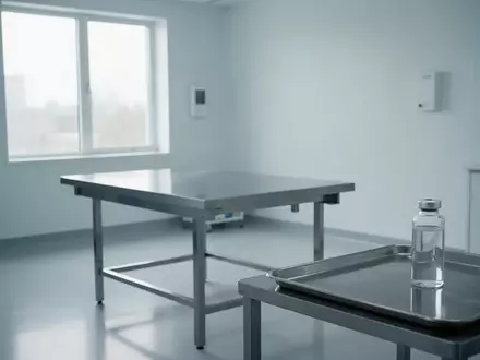 Ein steriler, modern eingerichteter Behandlungsraum in einer medizinischen Klinik mit einem leeren Untersuchungstisch. - Foto: über boerse-global.de