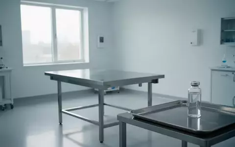 Ein steriler, modern eingerichteter Behandlungsraum in einer medizinischen Klinik mit einem leeren Untersuchungstisch. - Foto: über boerse-global.de