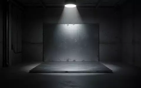 Ein minimalistischer, dunkel beleuchteter Raum mit einem einzelnen Lichtstrahl auf einer leeren Metalloberfläche. - Foto: über boerse-global.de