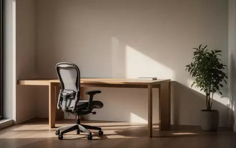 Ein minimalistisch eingerichteter, sonnendurchfluteter Arbeitsraum mit einem Holztisch und einer Pflanze, der eine ruhige Lernumgebung symbolisiert. - Foto: über boerse-global.de
