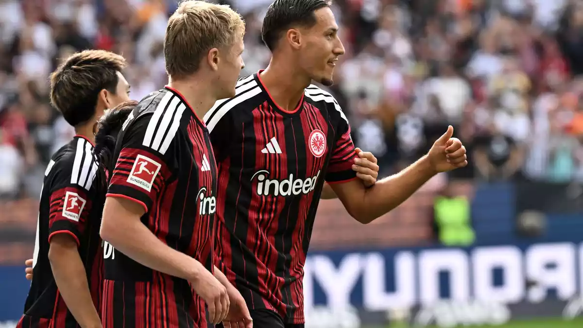 Brachte die Eintracht in Führung: Younes Ebnoutalib - Bild: Florian Wiegand/dpa