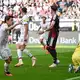 Machtlos beim 2:2 durch Suzuki: Noah Atubolu im Eintracht-Tor. - Bild: Florian Wiegand/dpa