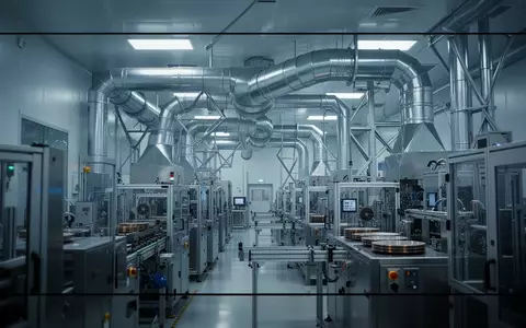 Moderne Reinraumumgebung einer Halbleiterfertigung mit automatisierten Maschinen zur Silizium-Wafer-Produktion. - Foto: über boerse-global.de