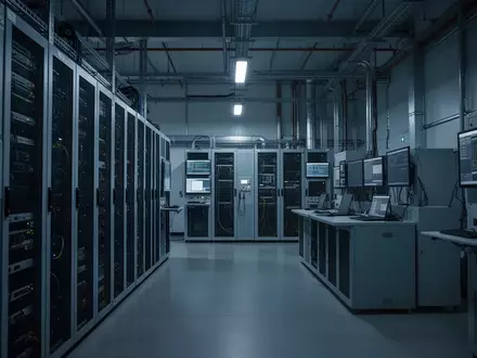 Moderne industrielle Kontrollumgebung mit Serverinfrastruktur und technischer Überwachungsausrüstung. - Foto: über boerse-global.de