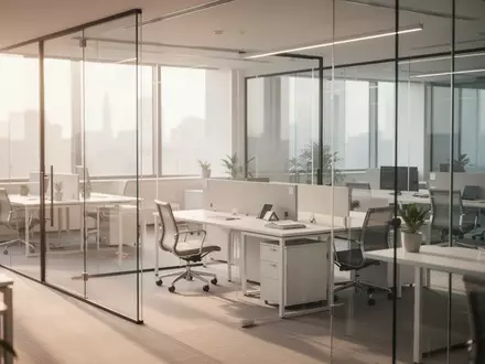 Modernes, lichtdurchflutetes Bürogebäude in einer Geschäftsumgebung bei Tageslicht. - Foto: über boerse-global.de