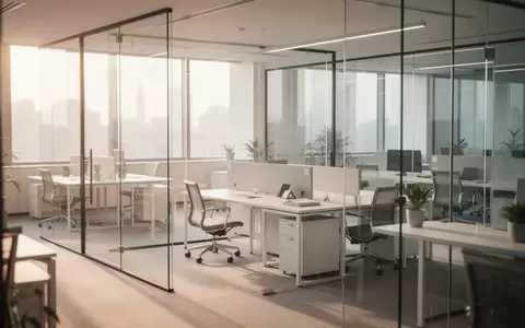 Modernes, lichtdurchflutetes Bürogebäude in einer Geschäftsumgebung bei Tageslicht. - Foto: über boerse-global.de
