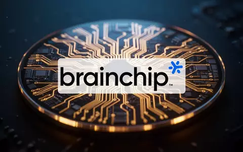 Nahaufnahme eines hochmodernen Halbleiter-Wafers mit leuchtenden Schaltkreisen als Symbol für KI-Hardware. - Foto: über boerse-global.de