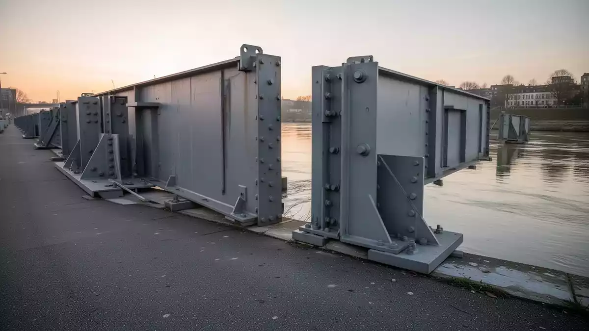 Dresden prüft mobile Flutschutztore bei großer Hochwasserübung
