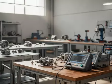 Eine aufgeräumte Werkstatt für professionelle Medientechnik mit Präzisionswerkzeugen auf einem Holztisch. - Foto: über boerse-global.de